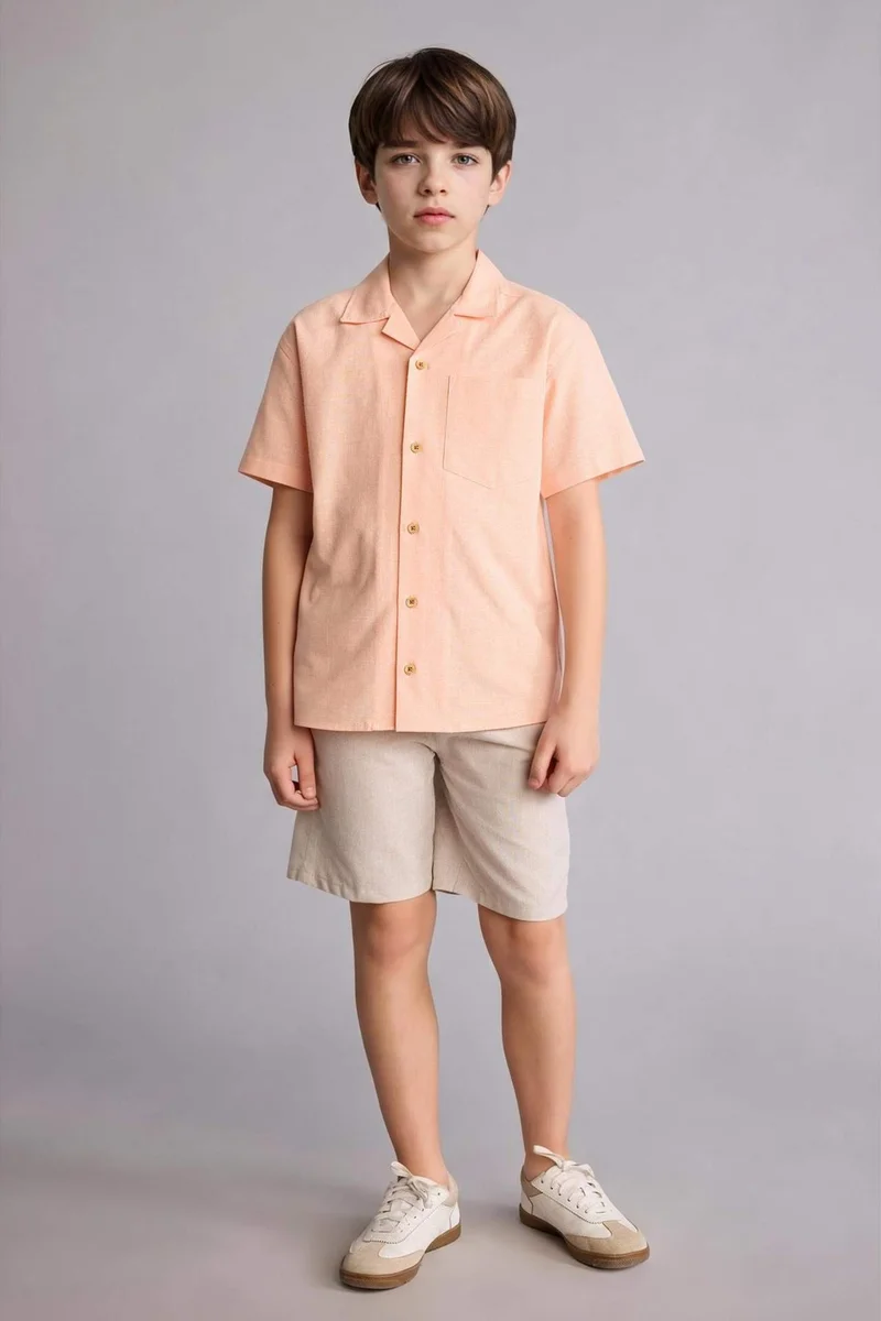 ديفاكتو Boy Regular Fit Short Sleeve Shirt