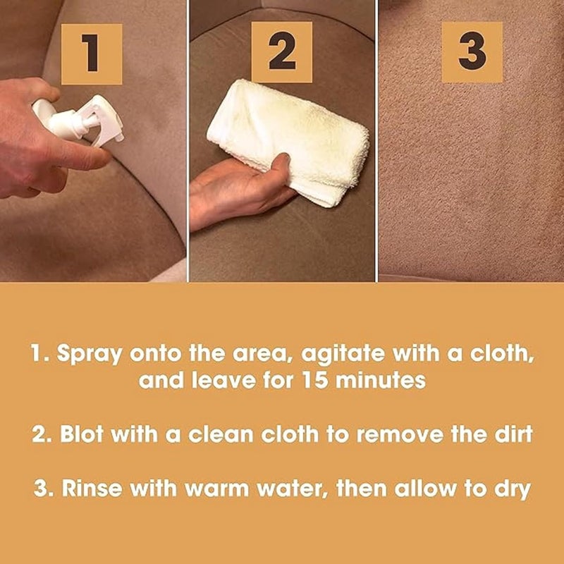 Furniture Clinic منظف الأقمشة من فيرنيتشر كلينيك رذاذ تنظيف يومي لأقمشة الأثاث والسجاد والسجاد والأرائك ومقاعد السيارات والمزيد  17 أونصة  500 مل - Image 5