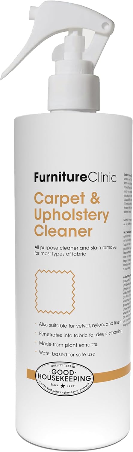 Furniture Clinic منظف الأقمشة من فيرنيتشر كلينيك رذاذ تنظيف يومي لأقمشة الأثاث والسجاد والسجاد والأرائك ومقاعد السيارات والمزيد  17 أونصة  500 مل - Image 1
