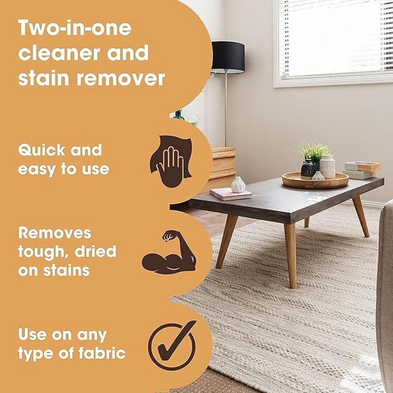 Furniture Clinic منظف الأقمشة من فيرنيتشر كلينيك رذاذ تنظيف يومي لأقمشة الأثاث والسجاد والسجاد والأرائك ومقاعد السيارات والمزيد  17 أونصة  500 مل - Image 4