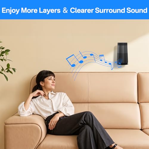 Rimous Sturdy Speaker Mount Bracket for Bose SoundLink Revolve Wall Mount for Space Saving-Speaker Wall Mont for Bose SoundLink Revolve Mounting Bracket for Bose SoundLink Revolve Series II Bluetooth Speaker - Image 5