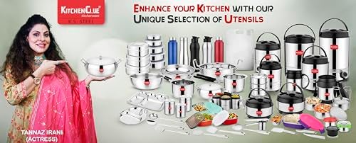 KITCHEN CLUE وعاء ماء من الفولاذ المقاوم للصدأ من كيتشن كلو بسعة 3 لتر، لون فضي | معزول بتقنية PUF للحرارة والبرودة | مناسب لتخزين الشاي/الماء/القهوة الساخنة | يحافظ على المشروبات طازجة وساخنة وباردة لفترة أطول - Image 2