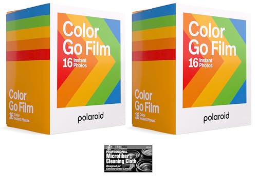 The Imaging World Bundle of Polaroid GO Instant Color Film for The Polaroid GO Camera - 2 Double Packs with Cloth (32 Photos) - Image 5