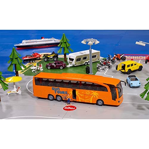 Siku 3738, Mercedes-Benz Travego Coach, 1:50, Metal/Plastic, Orange, Functional Doors and Luggage Compartment - Image 2