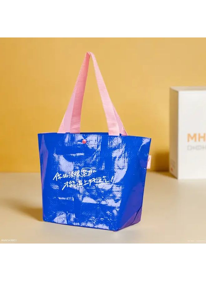 Pink Reusable Shopping Bags Foldable Lightweight With Snap Closure - Image 3