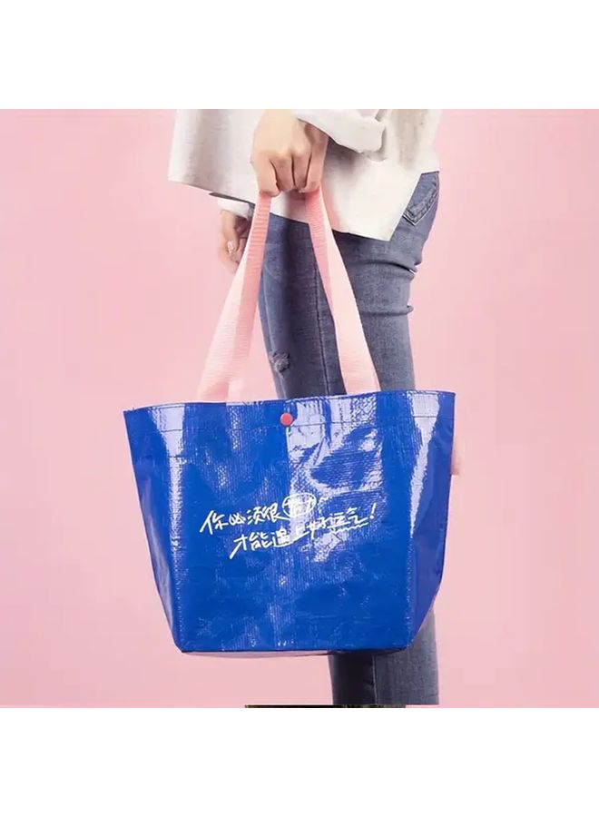 Pink Reusable Shopping Bags Foldable Lightweight With Snap Closure - Image 5
