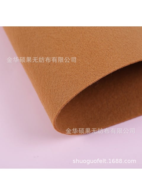 2MM Thick Colored Felt Fabric for Crafts 1639 camel
