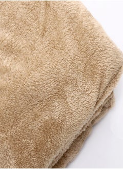 snooze Double Face Winter Fur Quilt, Caro Brown, 220*235cm  - Image 4