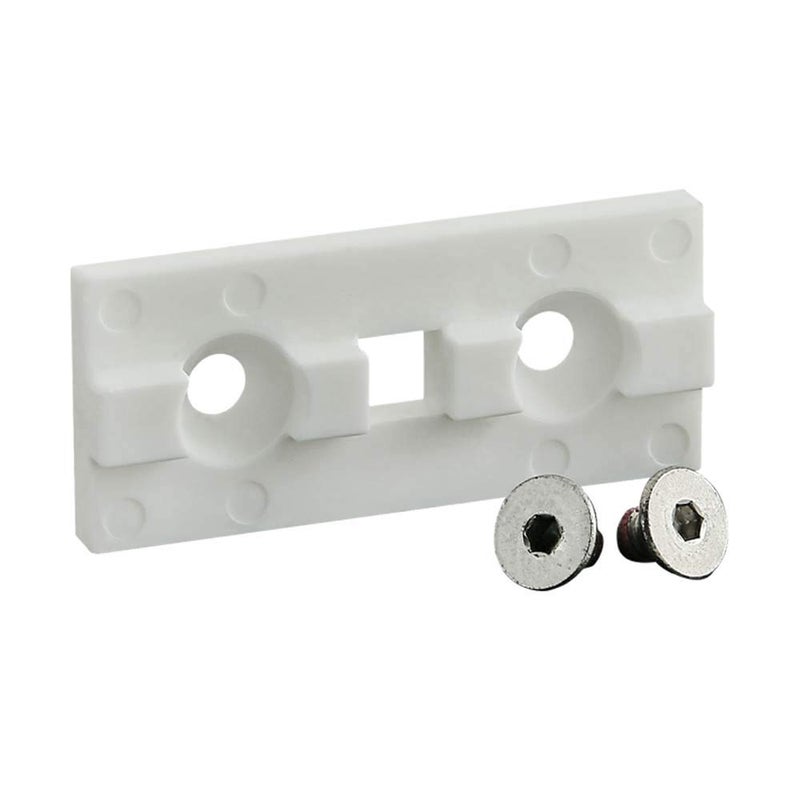 6705, 10 Series, White Single Keyed Unibearing Linear Bearing Pad (3 Pack)