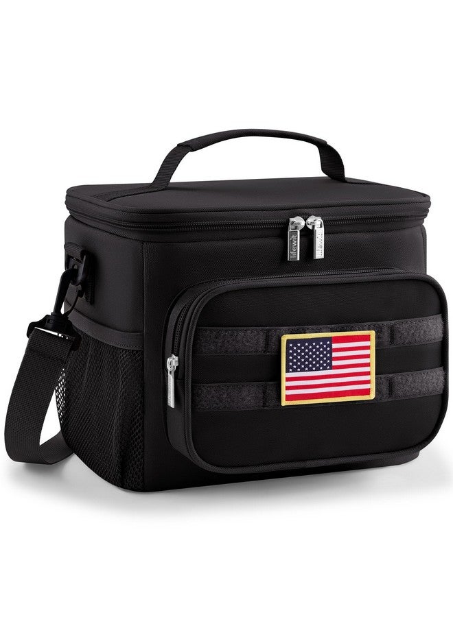 Lifewit Lifewit Tactical Lunch Box for Men, Insulated Lunch Bag, 9L 12Can, Black  - Image 1