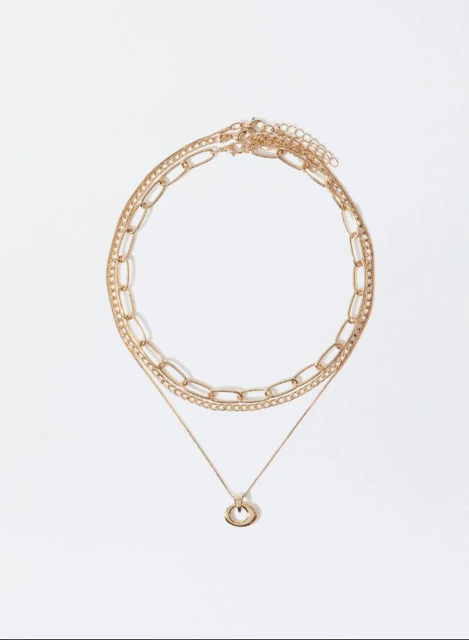 PARFOIS Set Of Golden Necklaces