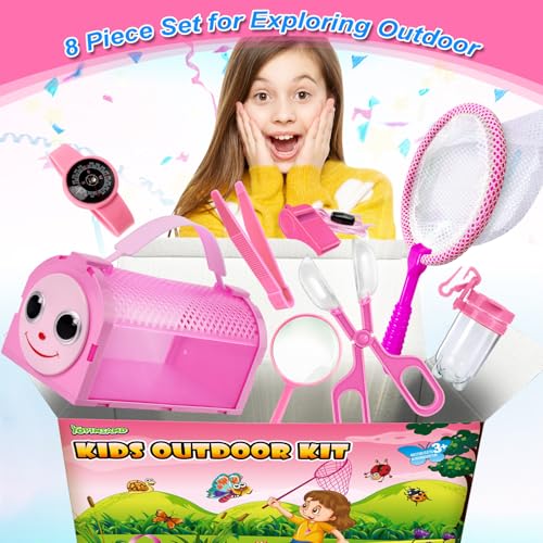 YOPINSAND Bug Catcher Kit Outdoor Explorer Kit for Kids 10 Pcs Bug Catching Kit with Toy Cage Backpack Manifying Glass Toy Net Outdoor Exploration Toys Gift for Boys Girls 312 - Image 5