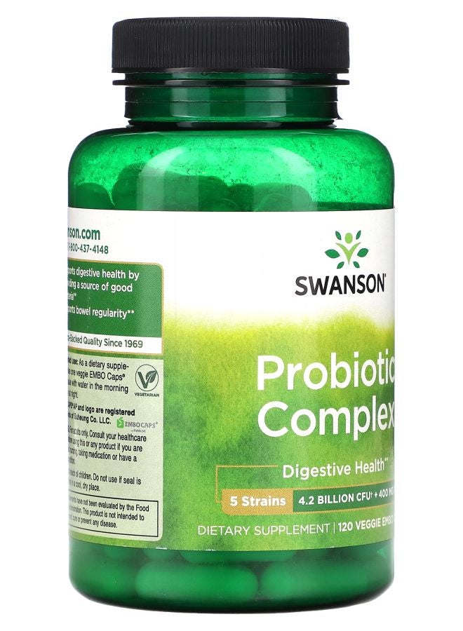 SWANSON Probiotic Complex 120 Veggie EMBO Caps AP - Image 2