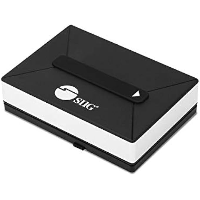 SIIG USB 3.0 EXTERNAL HARD DRIVE STORAGE ENCLOSURE (USB TO SATA DOCKING STATION) WITH 2TB+ DRIVE SUPPORT FOR 2.5 INCH HDD SSD-INCLUDED USB 3.0 TYPE-A TO MICRO B CABLE (JU-SA0V11-S1) - Image 1