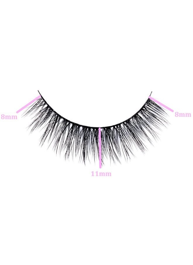 Icona Lashes False Eyelashes Pack - Fake Eyelashes Extensions - Soft, Fluffy Falsies with Tapered Ends & Professional-Grade Band - Handmade, Vegan, Reusable - Natural Black - Love Story  - Image 3