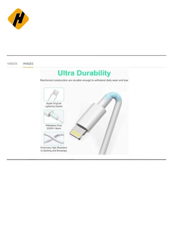 USB C to 8pin Cable Compatible with iPhone 13 Pro Max/12/11 Pro/X/XS/XR/8 Plus/AirPods Pro, Supports Power Delivery, 2M, White