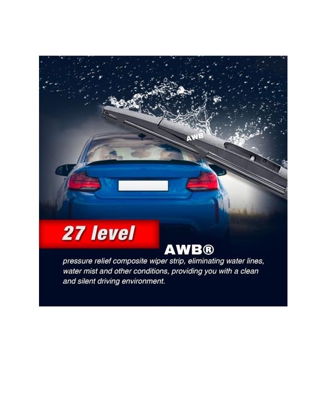 AWB Teflon Coated Rear Window Wiper Blade only Fits for Kia Carens Exact Fit (Pack of 1) - Image 5