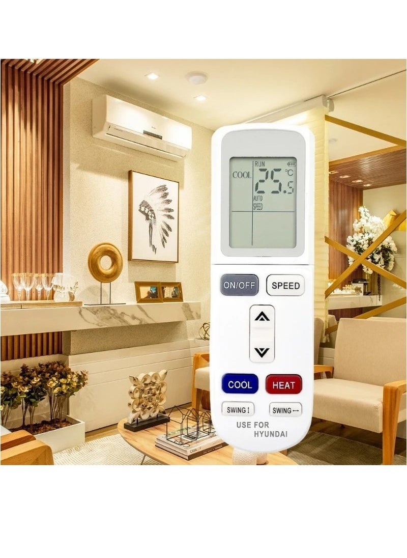 HYUNDAI - Replacement Remote Control for AC Air Conditioner | Compatible with YKR-L/101E, YKR-L/102E, YKR-L/103E Models | Universal AC Remote with Full Functionality | Easy-to-Use & Reliable Temperature Control - Image 1