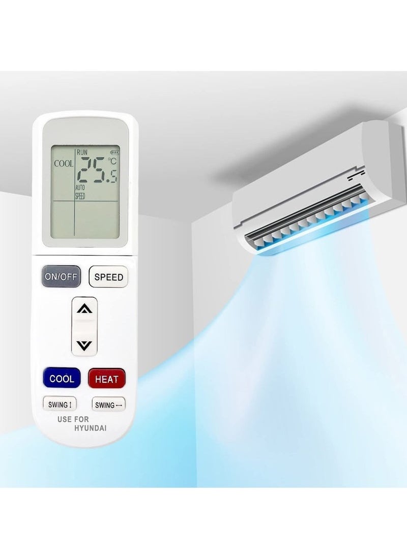 HYUNDAI - Replacement Remote Control for AC Air Conditioner | Compatible with YKR-L/101E, YKR-L/102E, YKR-L/103E Models | Universal AC Remote with Full Functionality | Easy-to-Use & Reliable Temperature Control - Image 1