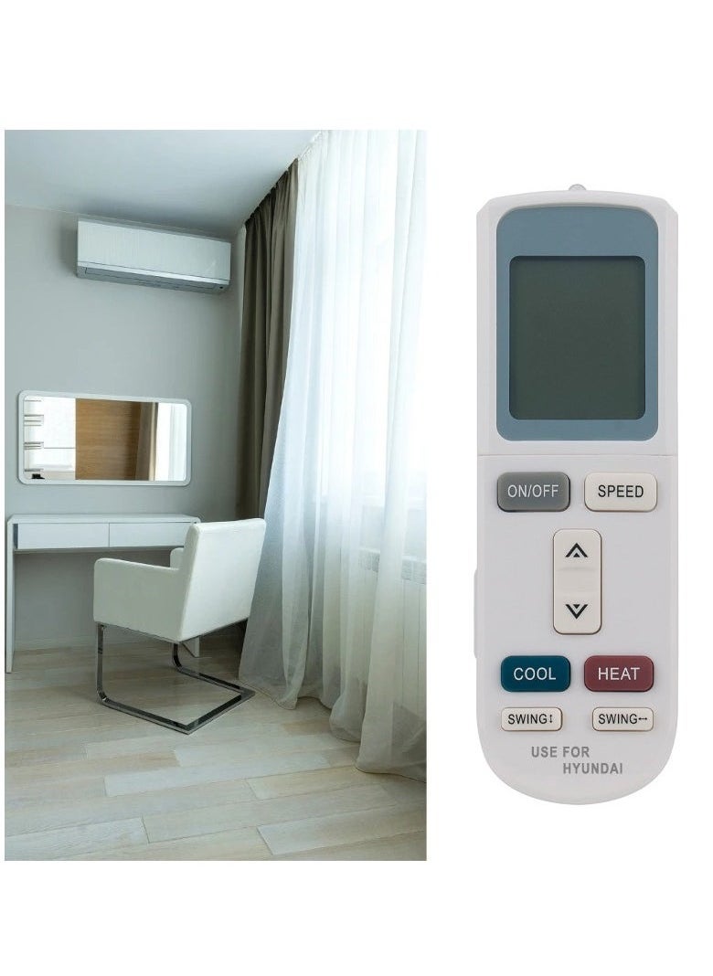HYUNDAI - Replacement Remote Control for AC Air Conditioner | Compatible with YKR-L/101E, YKR-L/102E, YKR-L/103E Models | Universal AC Remote with Full Functionality | Easy-to-Use & Reliable Temperature Control - Image 1