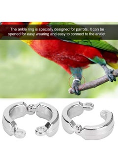 Zerodis Zerodis Parrots Foot Buckle, 10PCS Stainless Steel Parrots Standing Frame Foot Ring for Outdoor Flying Training(#7)  - Image 4