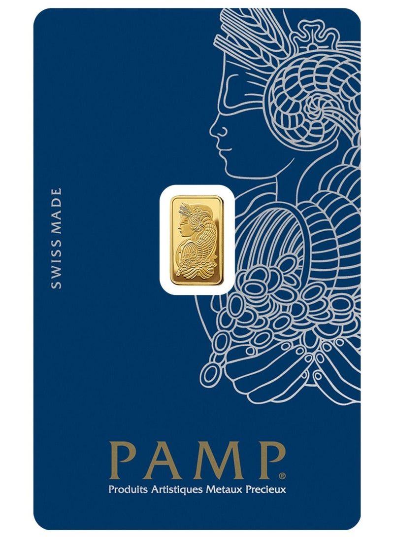 بامب سبيكة ذهب نقي سويس بامب كوين فورتونا عيار 24 قيراط (999.9) بوزن 1 جم - Image 1