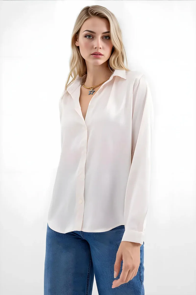 Big Dart BDART Satin Woven Button Shirt