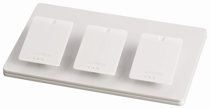 Lutron Caseta Smart Lighting Dual Pedestal for Pico Remotes, L-PED2-WH, White - Image 1