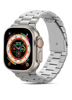 adhomax Band Metal Replacement Strap Compatible with ultra iWatch 42mm 44mm 45mm, Stainless Steel Metal Replacement Strap for ultra iWatch Series SE 1 to Series 10  - Image 1