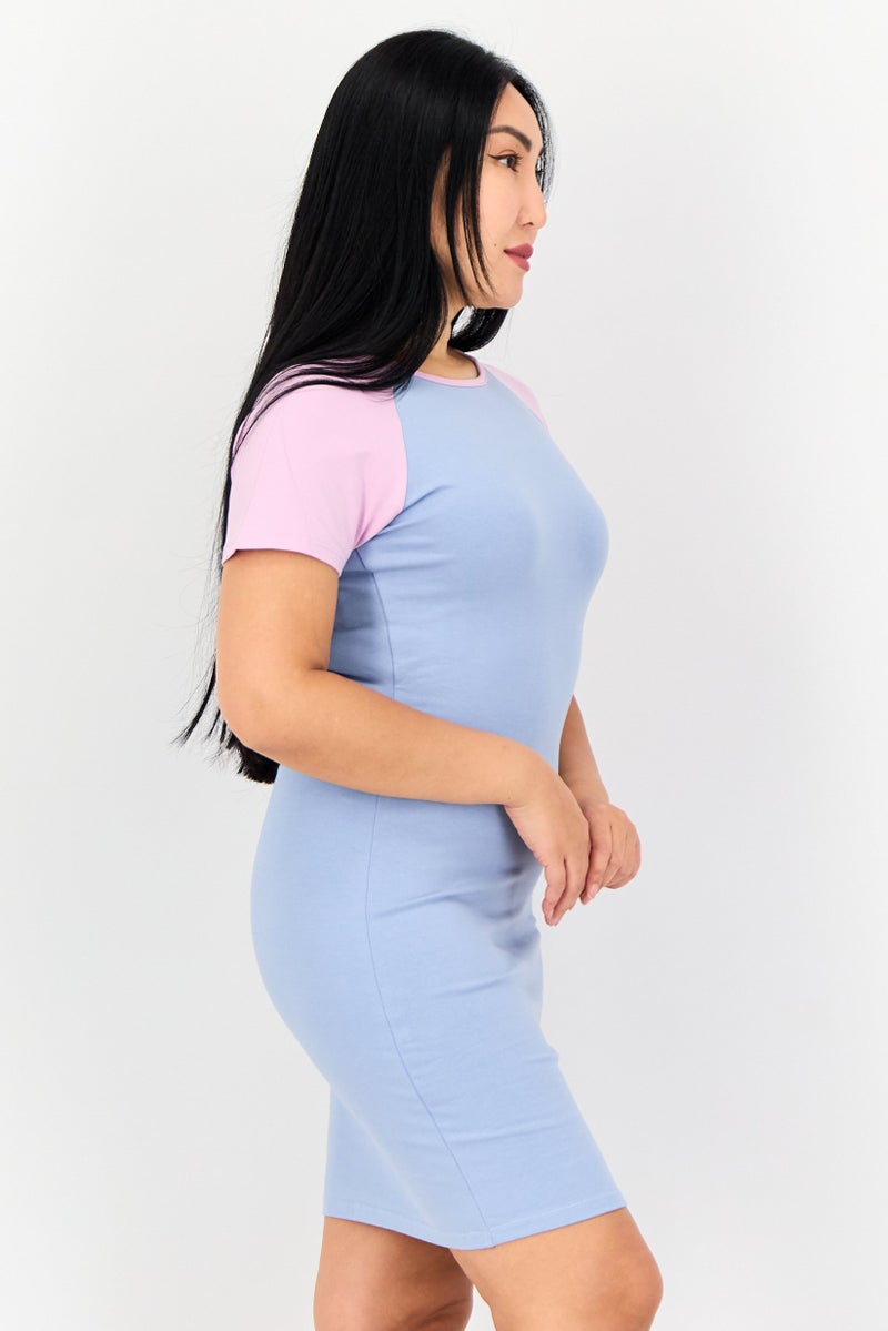 FILA فستان رياضي نسائي قصير الأكمام في الهواء الطلق، متعدد الألوان - Image 2