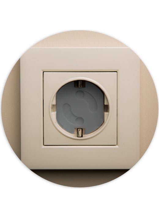 Agubugu Baby - Automatic Closing Socket Protector - Gray - 6 Pieces 