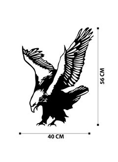 دورلاين لوحة جدارية مصنوعة بالكامل من المعدن  مقاس 40x56 سم  - Image 3