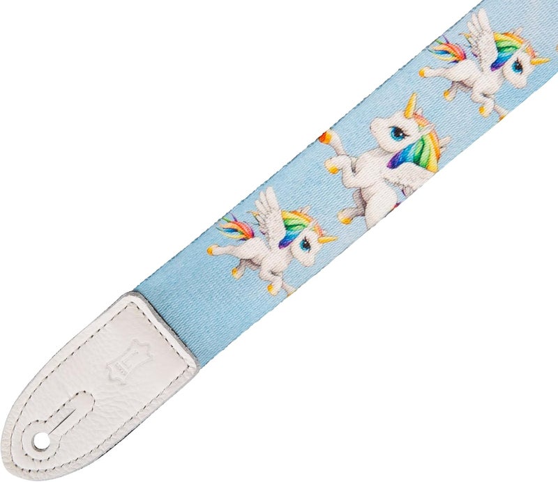 Levy's Leathers 1.5" Kids Guitar Strap Series with Tri-Glide Adjustment; Unicorn (MPJR-005) - Image 3