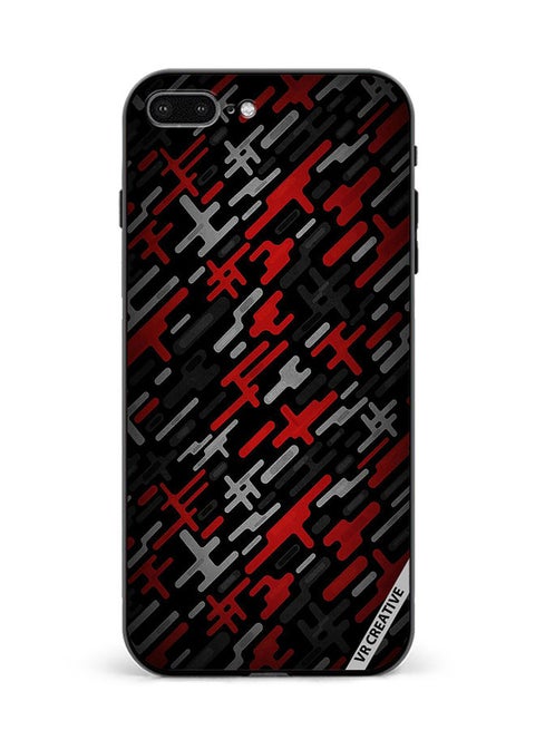 Protective Case Cover For Apple iPhone 7 Plus/8 Plus Abstract Design Multicolour