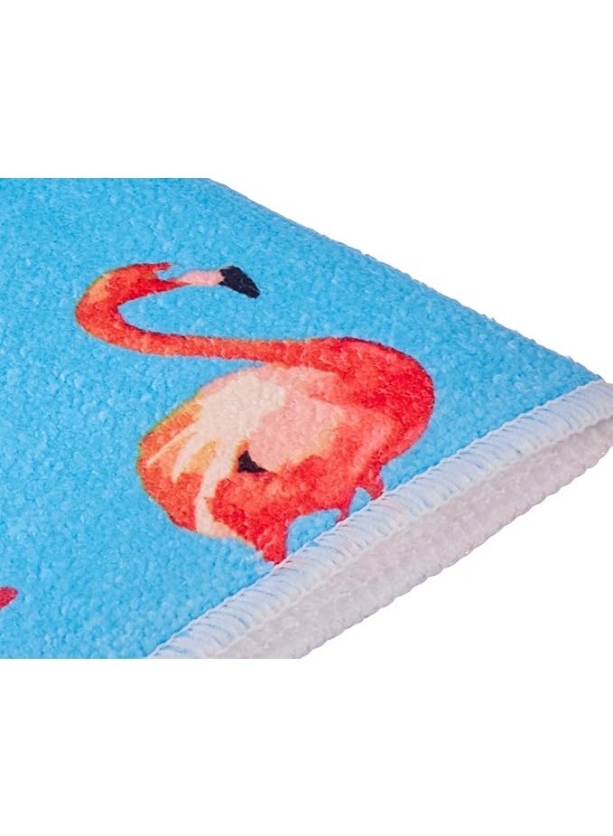 Dish Drying Mat – 38 x 50 cm Absorbent Kitchen Counter Mat for Drying Dishes, Glassware, and Utensils, Quick-Dry Foldable Mat, Multi-Color