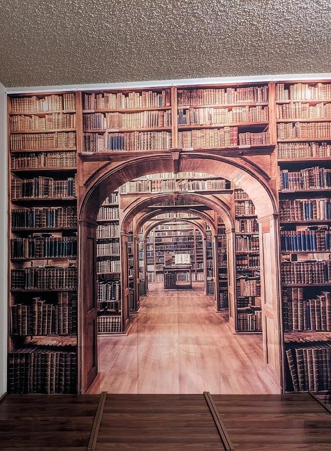 لياكو خلفية رفوف كتب خشبية عتيقة من Laeacco، مقاس 8 × 6 قدم، مناسبة لمكتبات الكليات القديمة، وحفلات التخرج، والمؤتمرات، ولصور الأولاد والبنات، ومقاطع الفيديو، ولافتات المنتجات، ودعائم كشك التصوير، مصنوعة من الفينيل. - Image 5