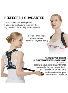 KASTWAVE Posture Corrector for Women and Men, Back Brace, Shoulder Brace for Posture, Adjustable Posture Corrector, Back Brace Posture Corrector, Back Pain Relief, Back Straightener, Upper Back Support  - Image 4