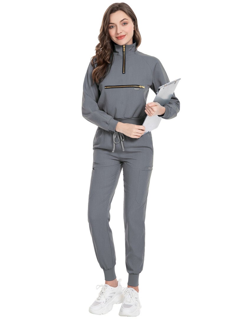 KUYING New V-neck Split Style Medical Work Uniform  - Image 1