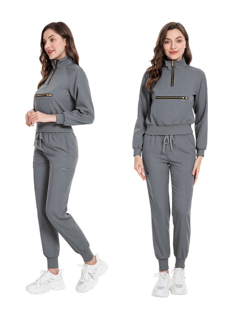 KUYING New V-neck Split Style Medical Work Uniform  - Image 2