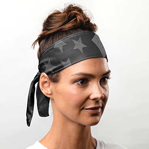 Suddora Country Flag Tie Headband with USA Honor National Flag, Breathable Sweatband for National Sports Events, Non-Slip Fabric Sweatband for Soccer, Tennis, Workout, Costumes & Cosplay - Image 3