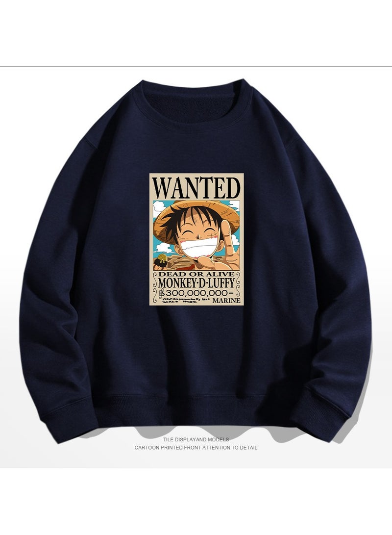 KUYING New One Piece Casual Loose Round Neck Hoodie  - Image 1