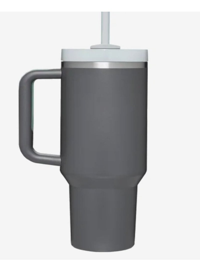 Stanley Stanley Mug, 40 oz Stanley Mug with Straw and Handle, Insulated Mug with Lid Travel Mug, H2.0 FlowState Stainless Steel Coffee Mug for Hot Iced Drinks, Travel Mug with Handle (Beige)  - Image 2