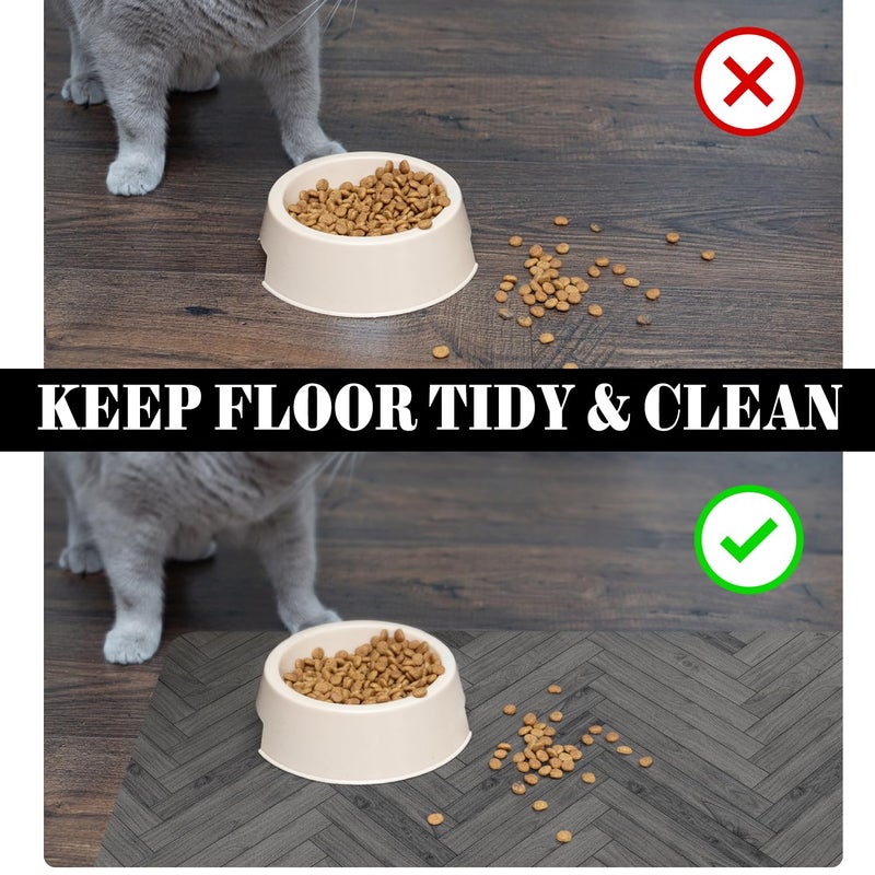 Ayiashiab Dog Food Mats for Floors Absorbent, Pet Cat Food Mat - Quick Dry Dog Bowl Mats for Food and Water, Eco-Friendly Boho Pet Supplies - Image 5