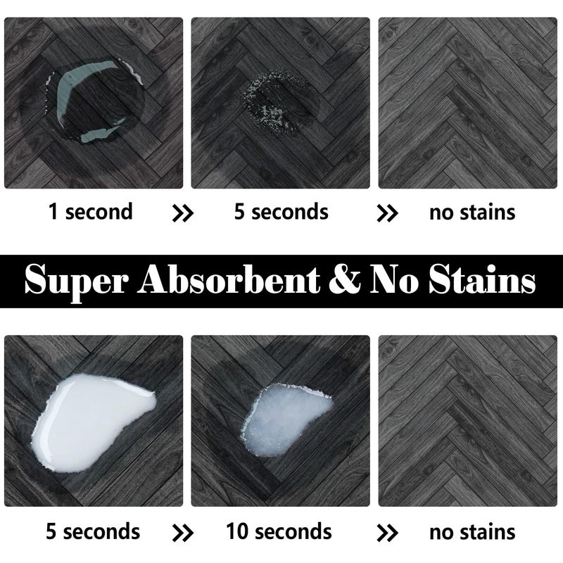 Ayiashiab Dog Food Mats for Floors Absorbent, Pet Cat Food Mat - Quick Dry Dog Bowl Mats for Food and Water, Eco-Friendly Boho Pet Supplies - Image 2