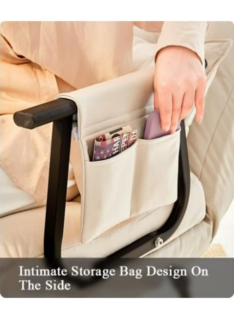 مونوج أريكة قابلة للطي وكرسي بذراعين وسرير أريكة قابل للتحويل إلى كرسي نائم ومسند ظهر قابل للتعديل في 5 أوضاع - Image 5