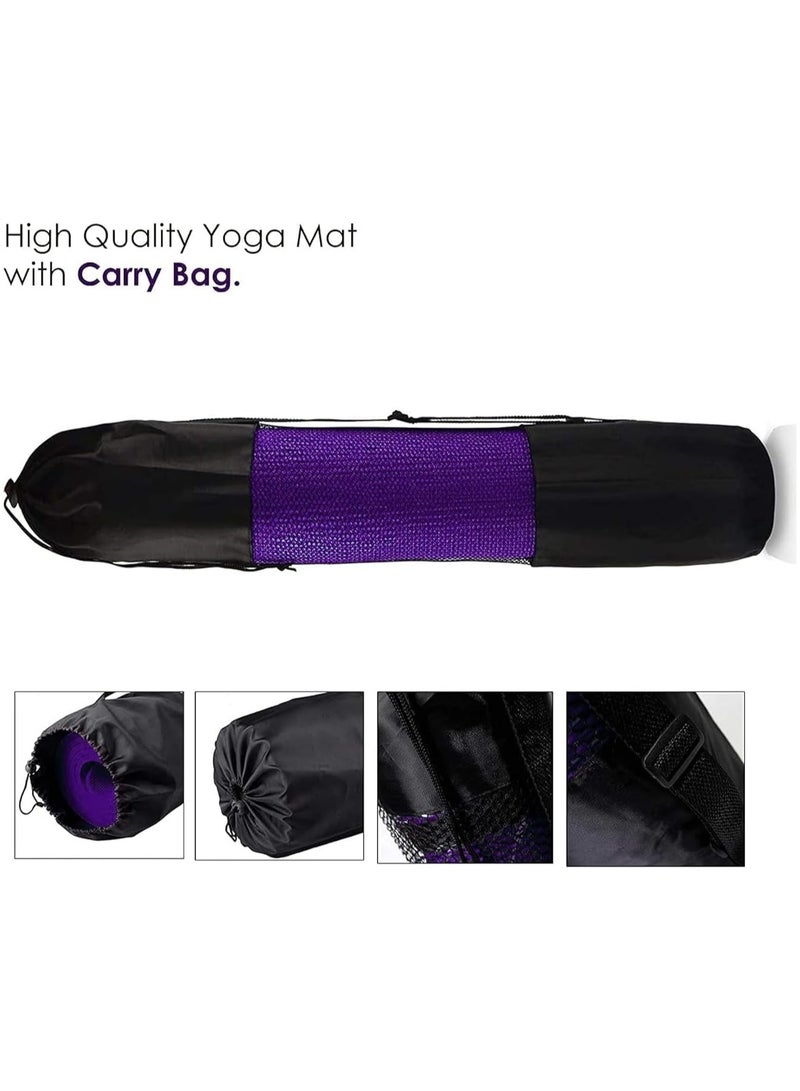 Generic Ultimate Premium Yoga Mat 6mm Thick Non-Slip Yoga Mat with Carrying Bag Included Ideal for High-Intensity Interval Workouts, Pilates, Yoga and Many Other Home Workouts  - Image 2