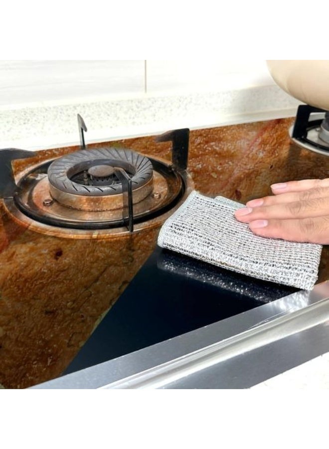 Durable Microfiber Silver Floss Cleaning Cloth Set(3 pieces) - Image 2