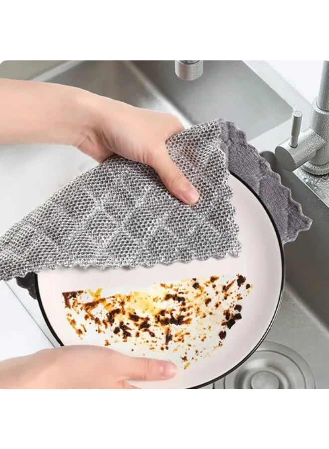 Durable Microfiber Silver Floss Cleaning Cloth Set(3 pieces) - Image 4