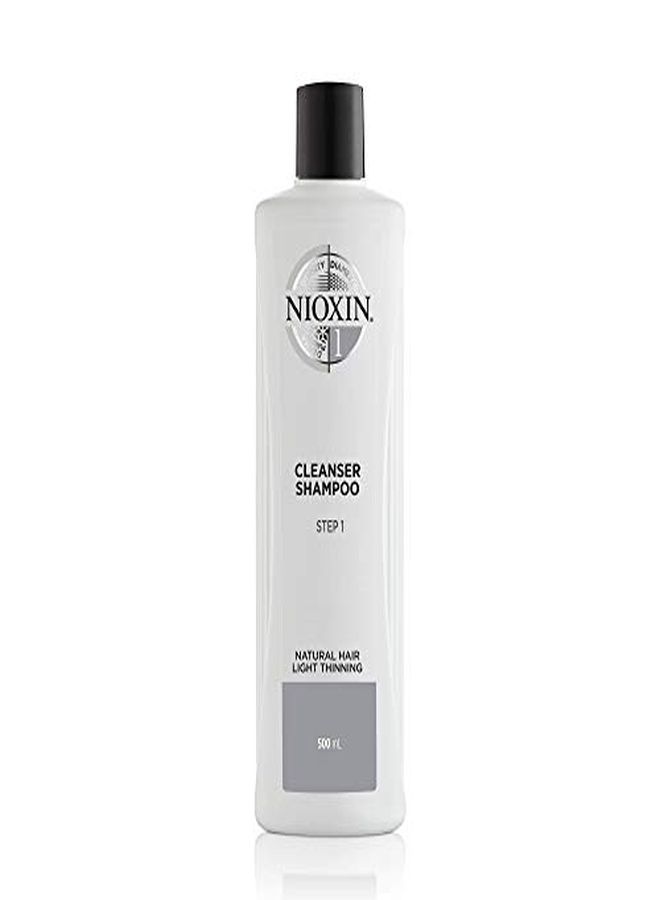 Nioxin System 1 Cleanser Shampoo, Natural Hair With Light Thinning, 16.9 Oz - Image 1