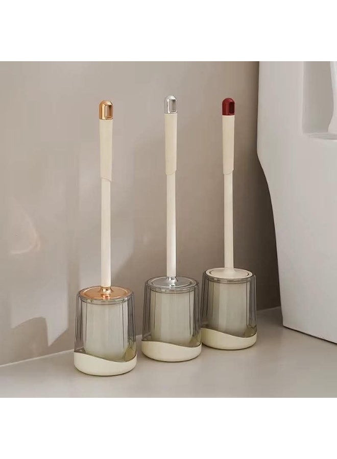 Modern toilet brush with a vented holder – soft silicone for deep cleaning without scratching and quick drying. - Image 4